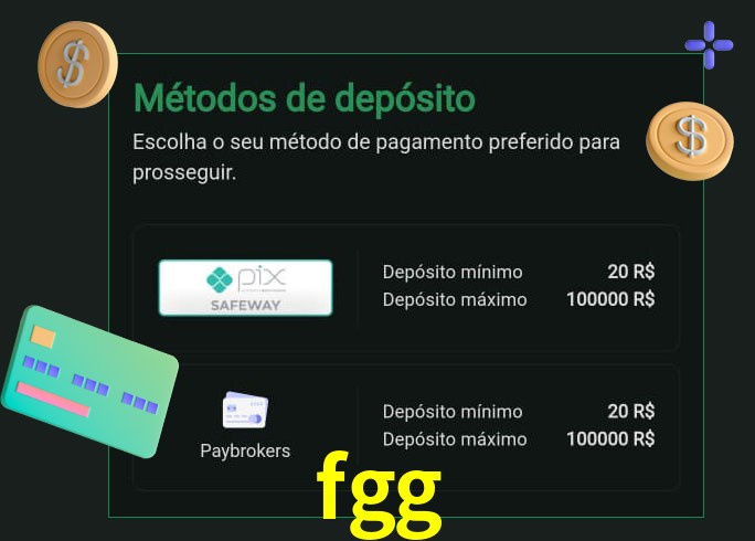 O cassino fgg oferece uma grande variedade de métodos de pagamento